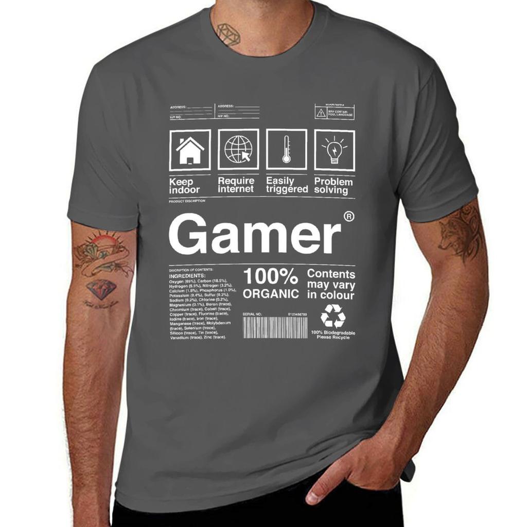 Gamer Product Package Shipping Carton T-Shirt T Shirt Man Plain T Shirt for Man 100 Percent Cotton T-Shirt