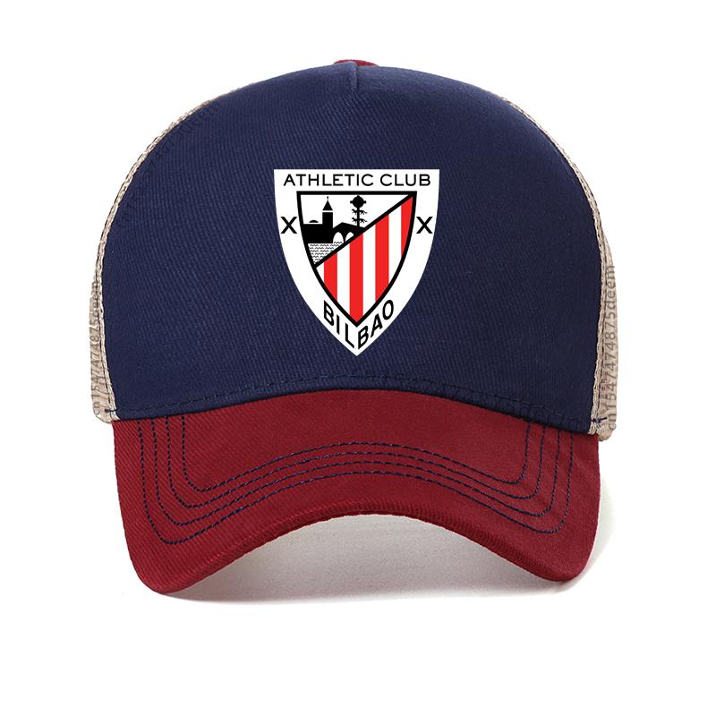 Athletic Club De Bilbao Men Baseball Cap Spain Soccer Club Athletic Bilbao Hat Summer Cool Mesh Snapback Hats Bone Garros