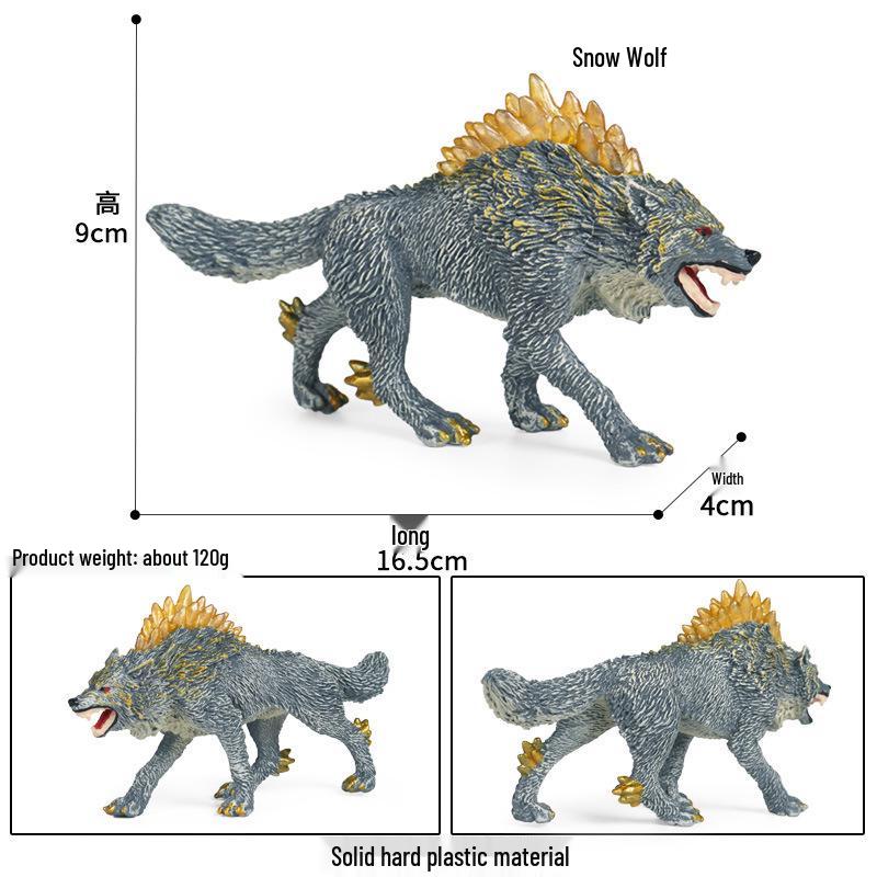 Ancient Creature Model: Ice Age Tyrannosaurus and Saber-toothed Cat Toy Ornament