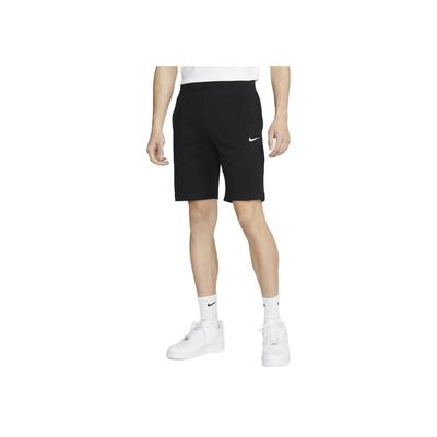 Einfarbige Logo-Shorts mit elastischem Bund und geradem Bein für Herren Schwarz 637769-010