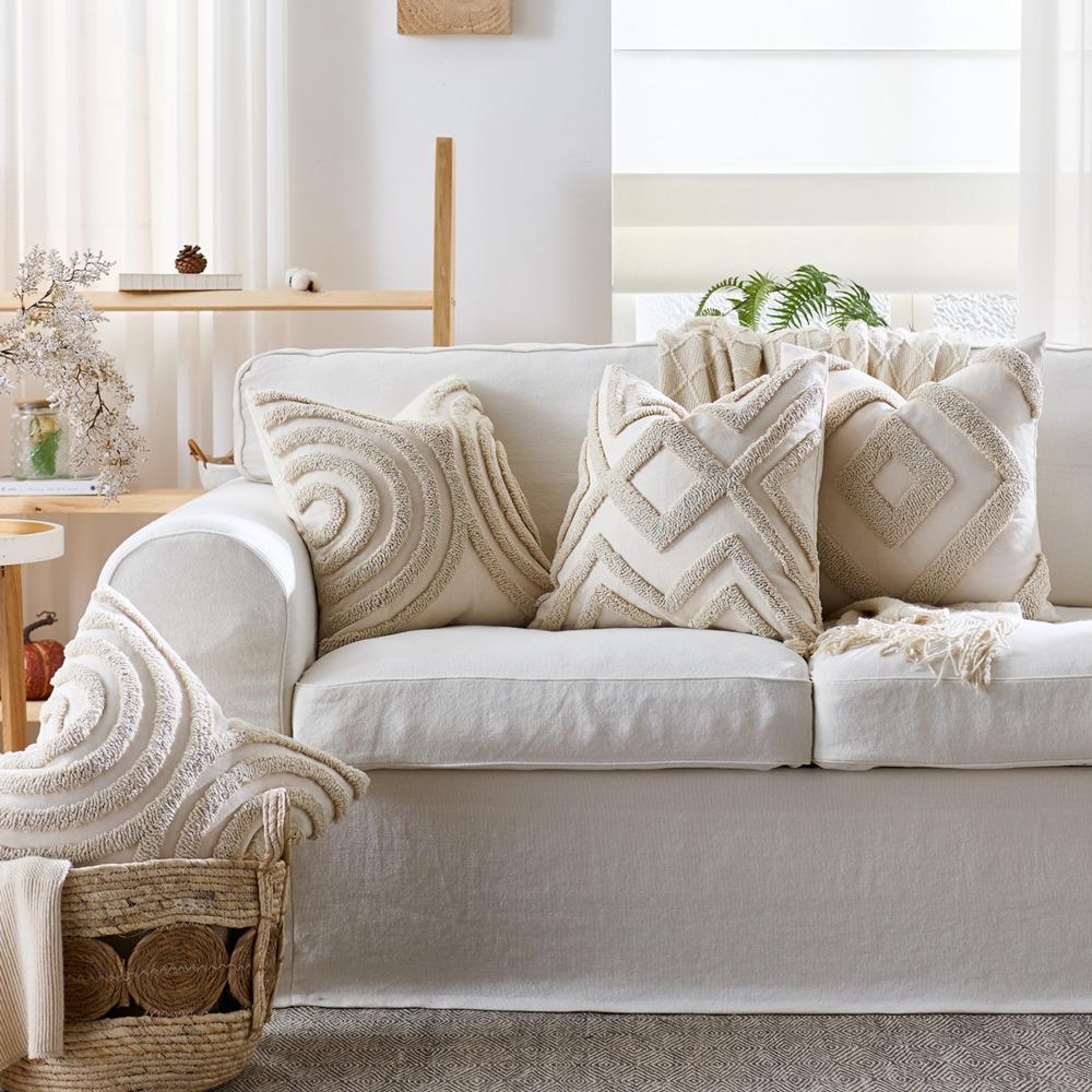 2 Stück Boho Chic Gewebte Abstrakte Kissenbezüge Getuftete Weiche Luxus Dekorative Kissenbezüge Für Sofa Bett Wohnzimmer Ästhetisch