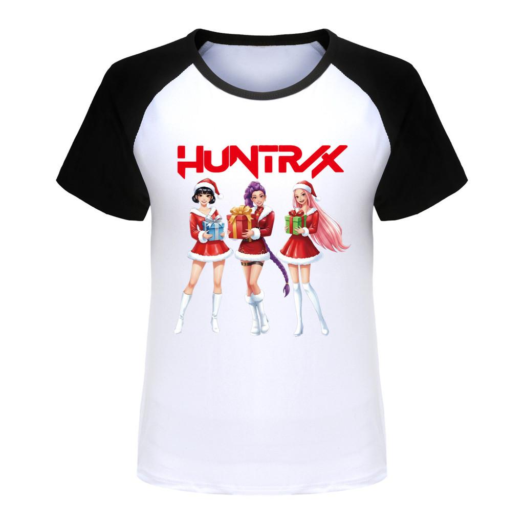 5086 Barn Flickor Jul Nyår Rumi Zoey Mira Tryck Raglan Kortärmad T-shirt