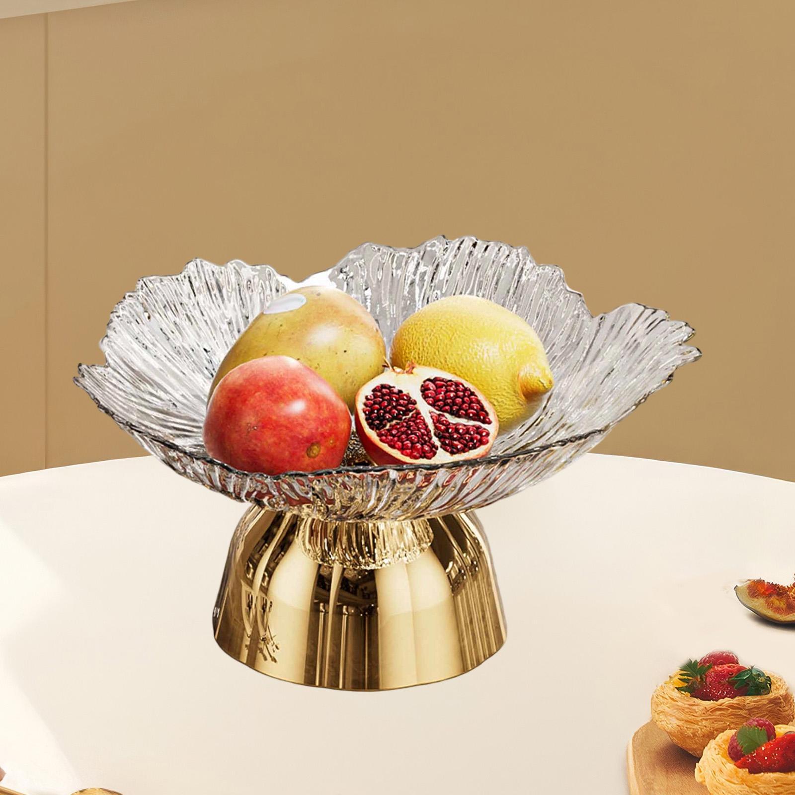 

Pedestal Fruit Bowl Storage Tray for Kitchen Counter Living Room Birthday білий