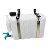 Mount Water Tank 14 Liter 18.5x11.4x6.3inch with Faucet Plastic Structure for Long Distance Drivers Accessory Multipurpose