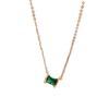 2023 High-End Fashion: Gold-Plated S925 Sterling Silver Green Zircon Choker Necklace for Women