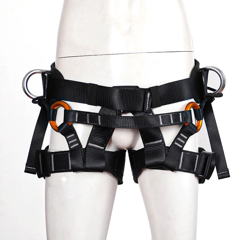 Half-Body Safety Harness with Waist Protection for Rock Climbing & Mountaineering