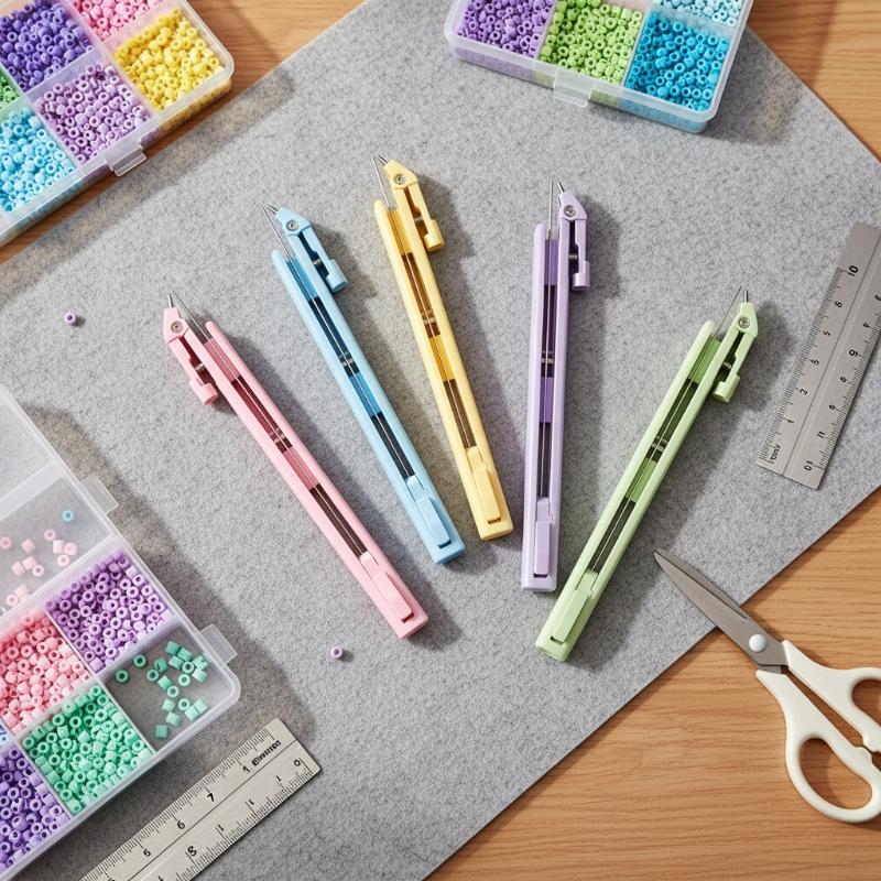 2In1 Press-Type Fuse Bead Pen Handheld Efficient Storable Bead Pen Time-Saving Ergonomic Collage Bead Tool Kids Toys
