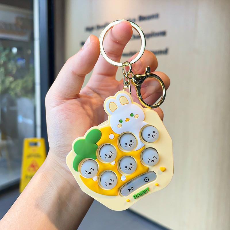 Mini Silicone Fun Whacamole Keychain For Car And Backpack Adorable Gift