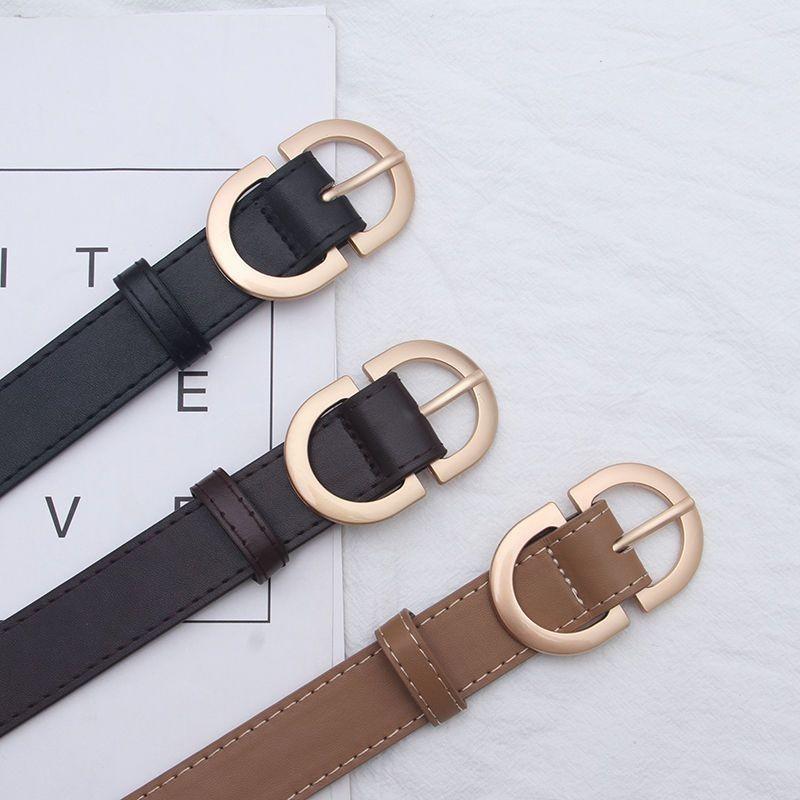 Trendy Black And Brown Pu Fashion Belt For Women Versatile Accessory For Any Outfit A Must-have