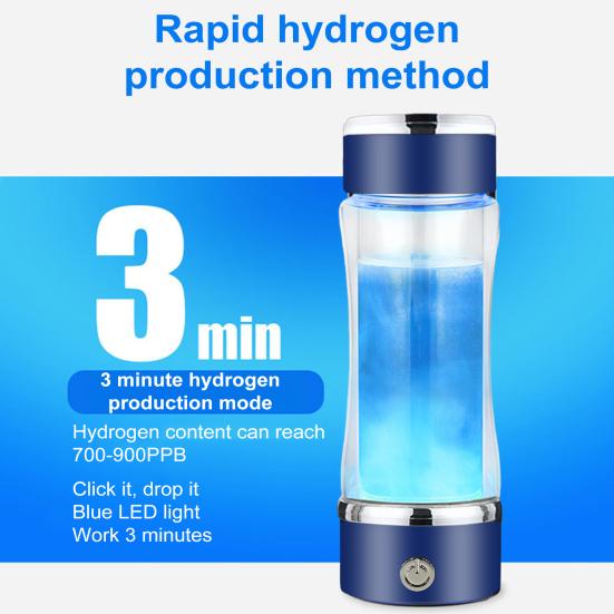 420ML Hydrogen Water Cup Portable Hydrogen Water Bottle Generator Improve Water Quality