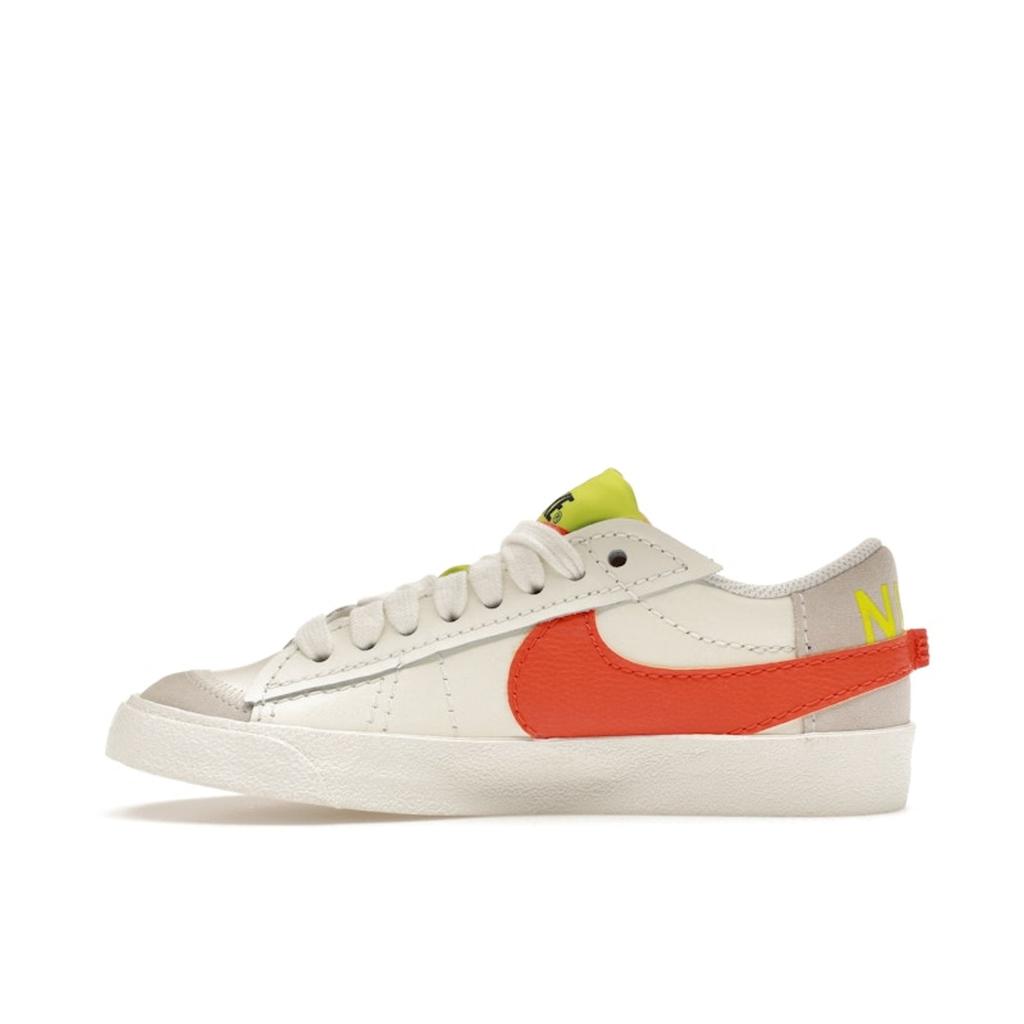 Nike Blazer Low 77 Jumbo Sail Rush Orange Women Sneakers White Atomic-Green DQ1470-103