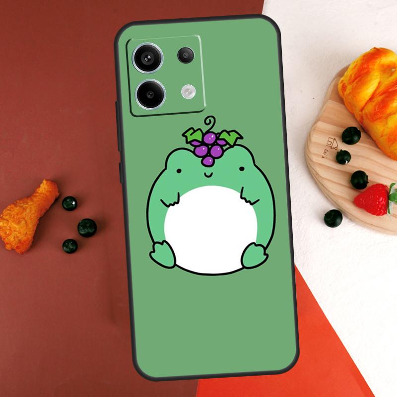 Cute Funny Frog Case For Xiaomi Redmi Note 14 13 Pro 9 10 11 12 Pro 10S 11S 12S Redmi 13C 10C 12C 14C Coque