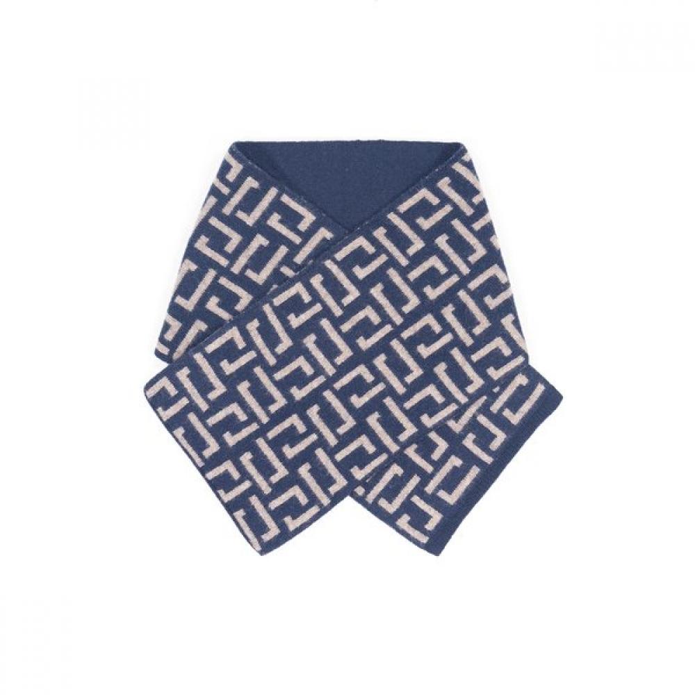 Vanbrough Cashmere 100 Diagonal Division Geometric Muffler  Bpftm1005 Ny Single option