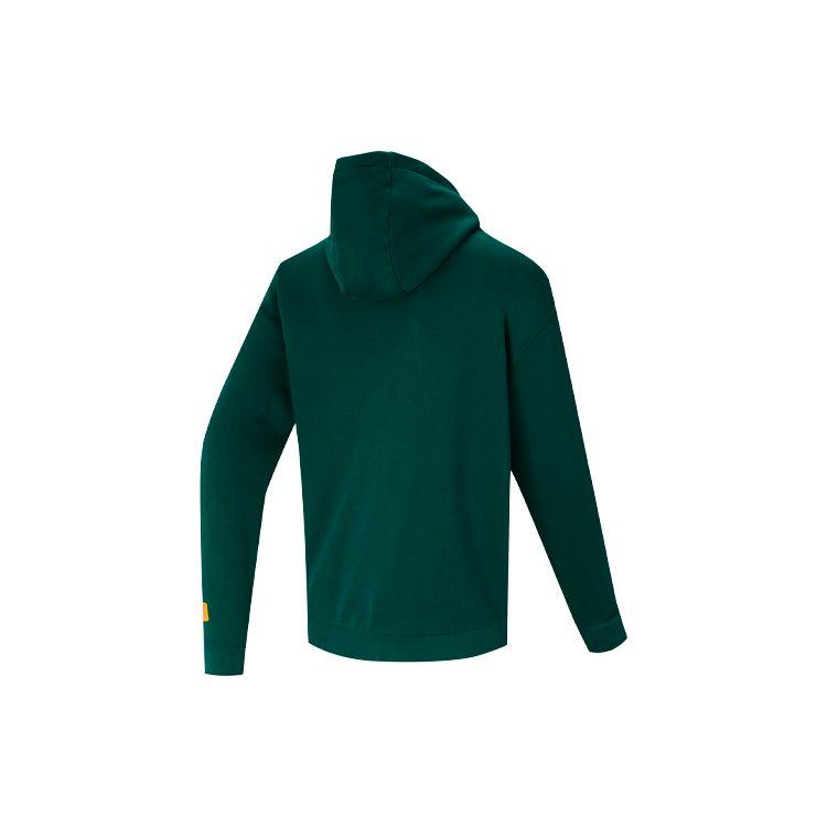 Adidas Originals Trefoil Large Logo Print Hoodie Men Hoodie Forest-Green GR9960