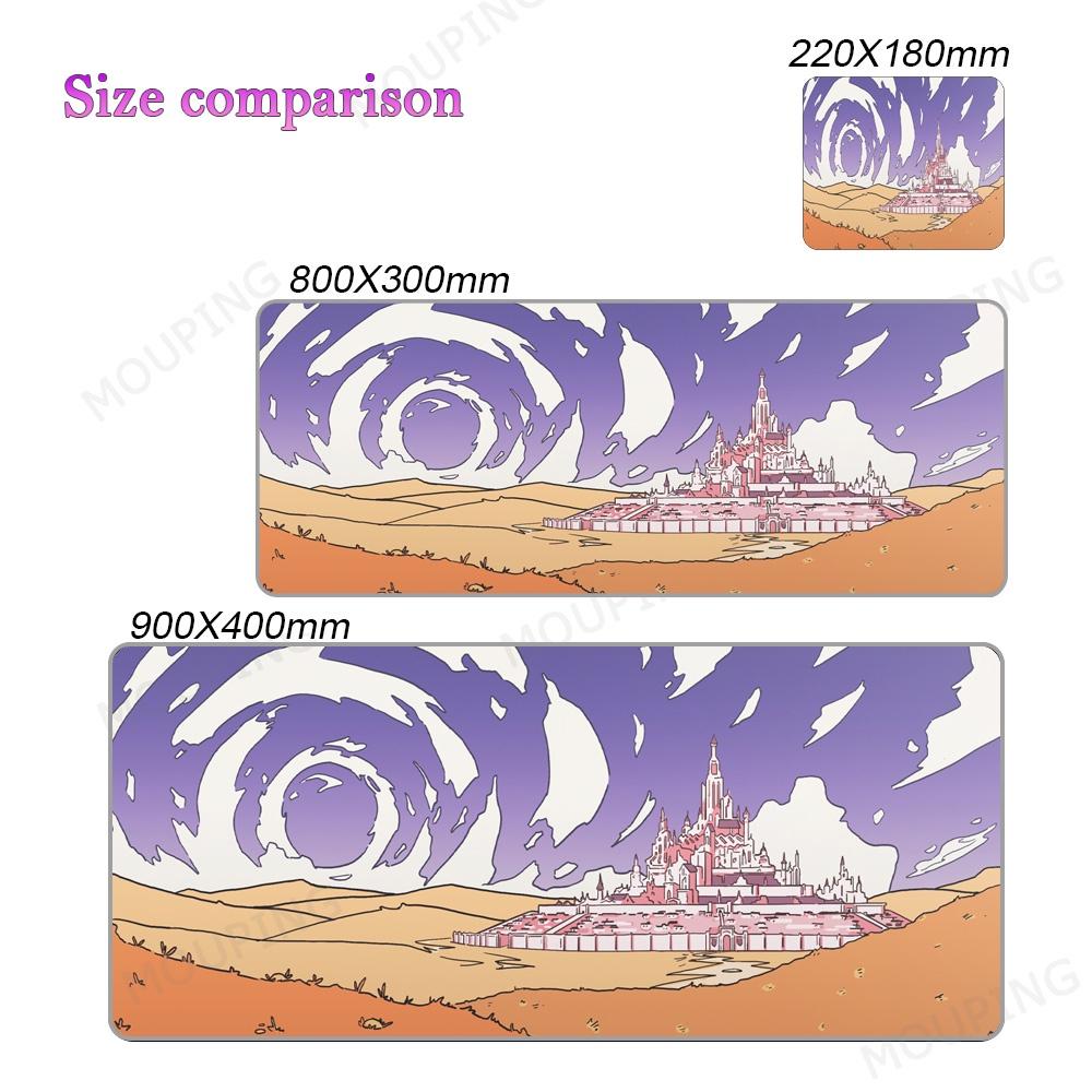 Space Mouse Pad Company Desk Mat Aesthetics 90x40 80x30 Pc Accessories Laptop Pad Large Table Mat Keyboard Deskmats Blue Office