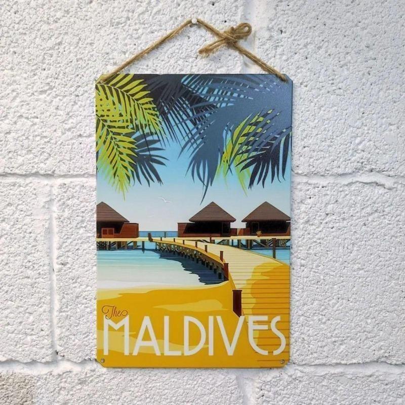 Venice Tourism Metal Poster, Vintage Travel Wall Art