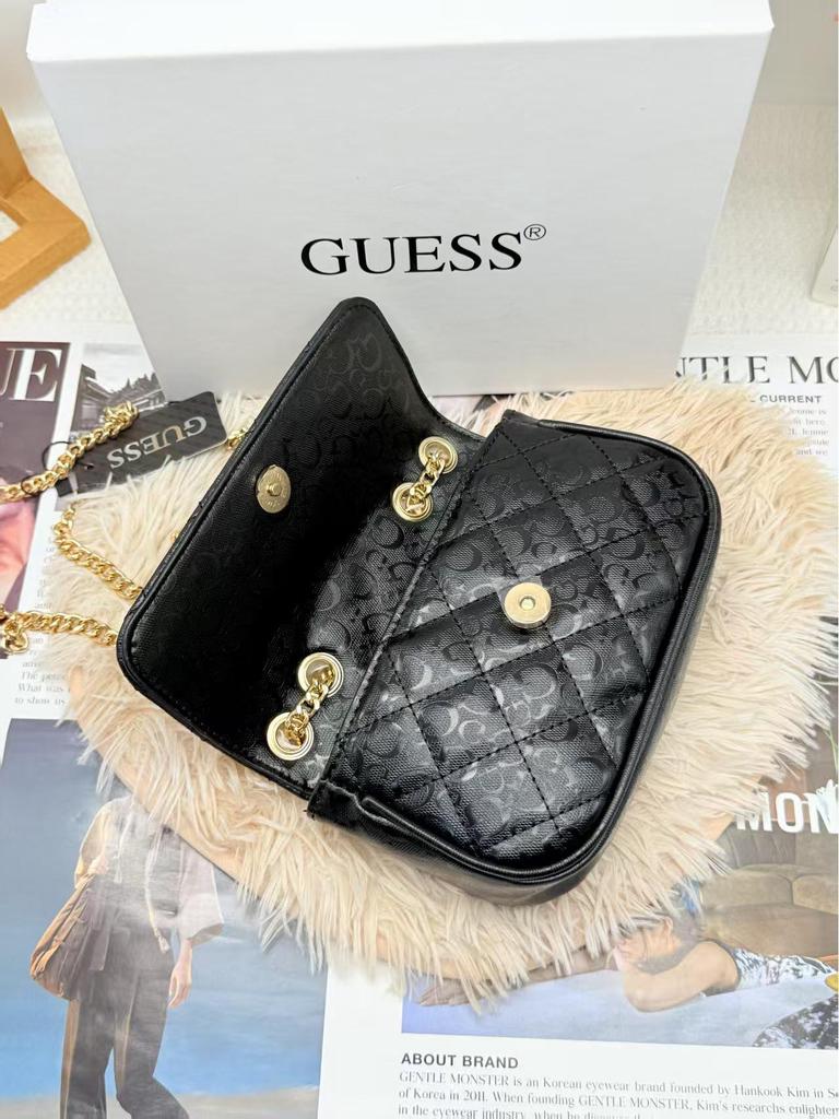 European & American 2025 Glossy Diamond Lattice Women's Fragrant Style Crossbody Chain Bag - Fashionable, Versatile, and Stylish