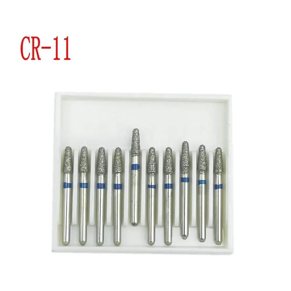 10pcs/box Dental Diamond Burs Drill FG Diamond 1.6mm Shank for High Speed Handpiece Burs