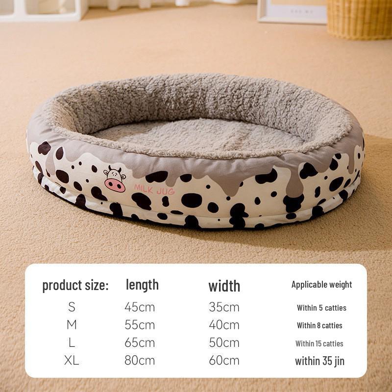 Cross-Border Dog Bed: Cozy Autumn/Winter Nest for Small Dogs & Cats