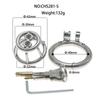 Xu Gu Yu Stainless Steel Spiked Chastity Cage for Male Training.