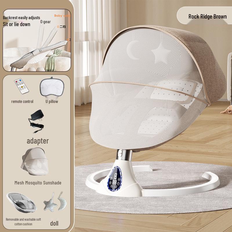 Electric Multifunctional Baby Soothing Rocking Chair with Cradle Feature