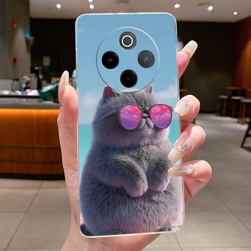 Shockproof Soft Phone Case For Vivo iQOO Z10/Y300 Pro/Y300 Pro+ Plus/T4 Unique Design Elegant Pattern TPU Transparent Casing