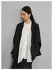 Spring 2026 Women's V-neck Long Sleeve Tencel Acetate Top - Elegant, Solid Color, Age-Reducing