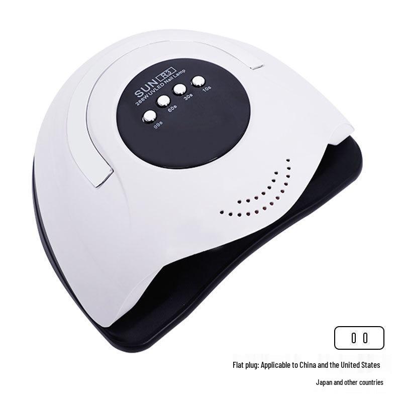 288W High-Power UV Nail Lamp: Quick-Dry Gel Polish Curing for Salon Use