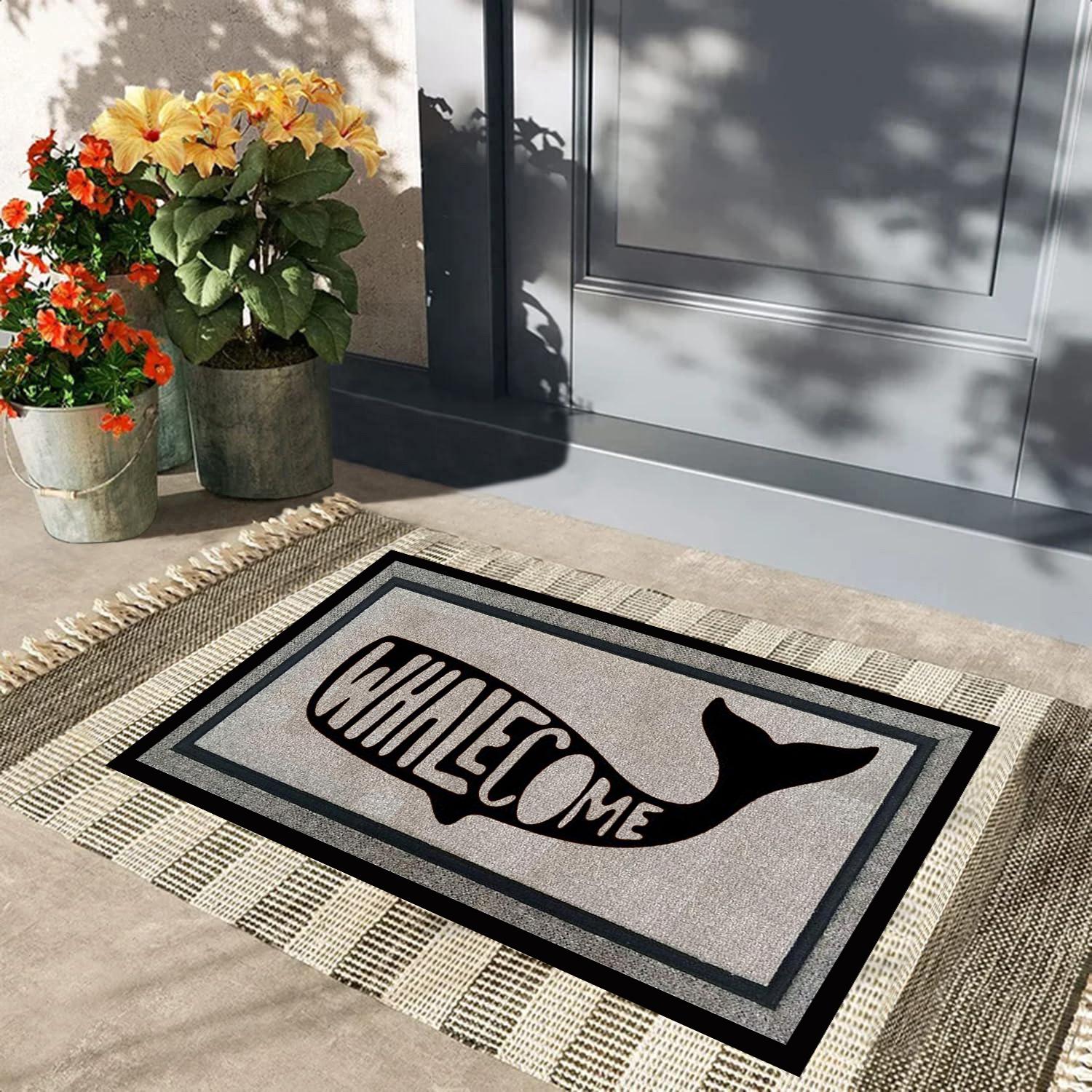 Whalecome Welkom Deurmat Rubber Badkamer Keukenmat Tuin Garage Deur Vloermat Antislip Tapijt Entree Tapijt 40cmx60cm