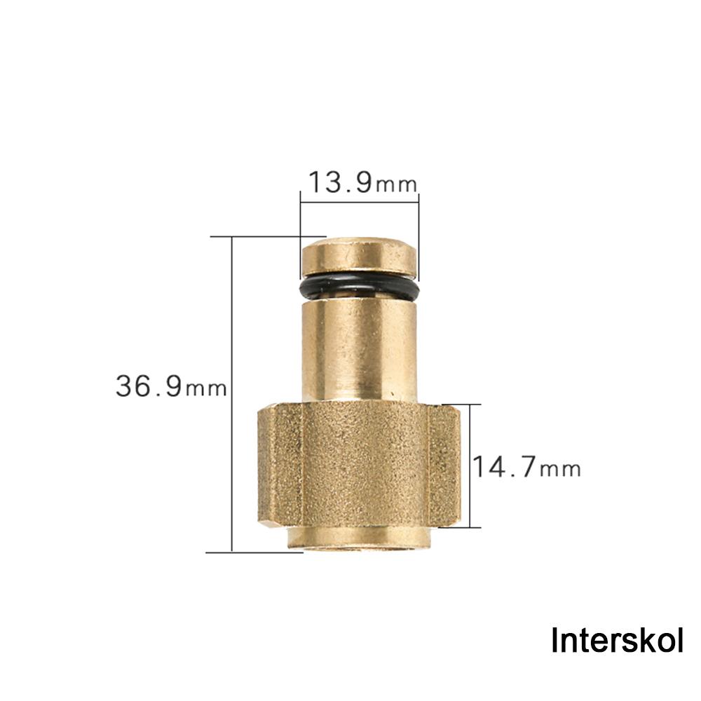 High Pressure Washer Car Washer Brass Adaptor Snow Foam Jointr Karcher Lavor Huter AR Makita Interskol Bosche Alto Patriot Bort