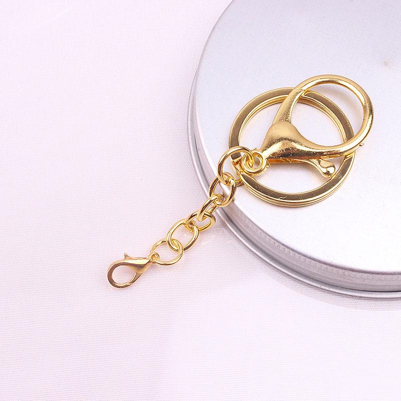 Keychain Ring Chain Metal Pendant Set: 302 Lobster Clasp, Colorfast, DIY Jewelry Accessories, Three-Piece.