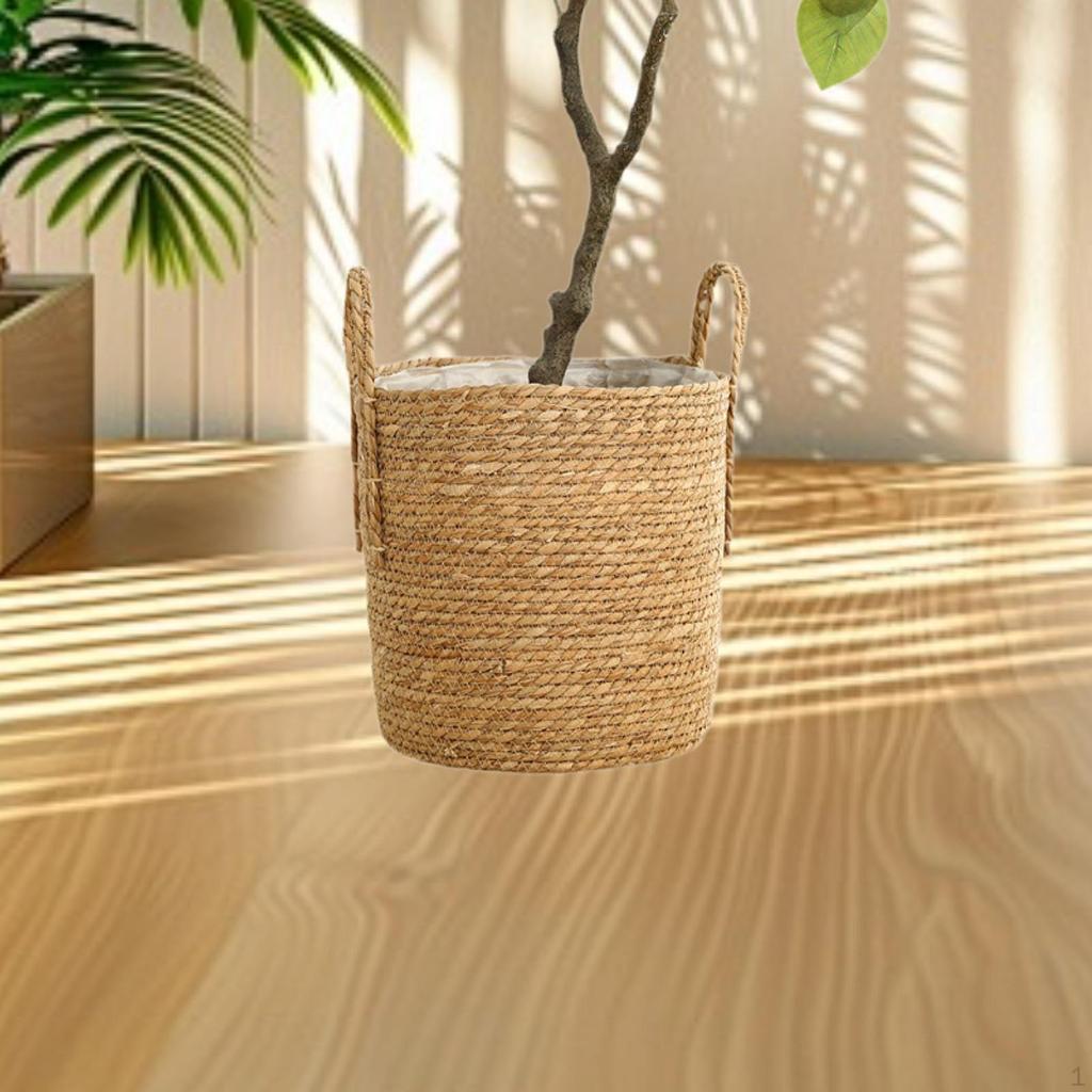 Flower Pot Cover Woven Plant Basket Vase Holder Braided for