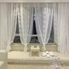French Lace Door Curtain, Partition Curtain, Bedroom Blocking Curtain, Gauze Curtain, Opaque To Light, No Punching, Small Window, Short Curtain