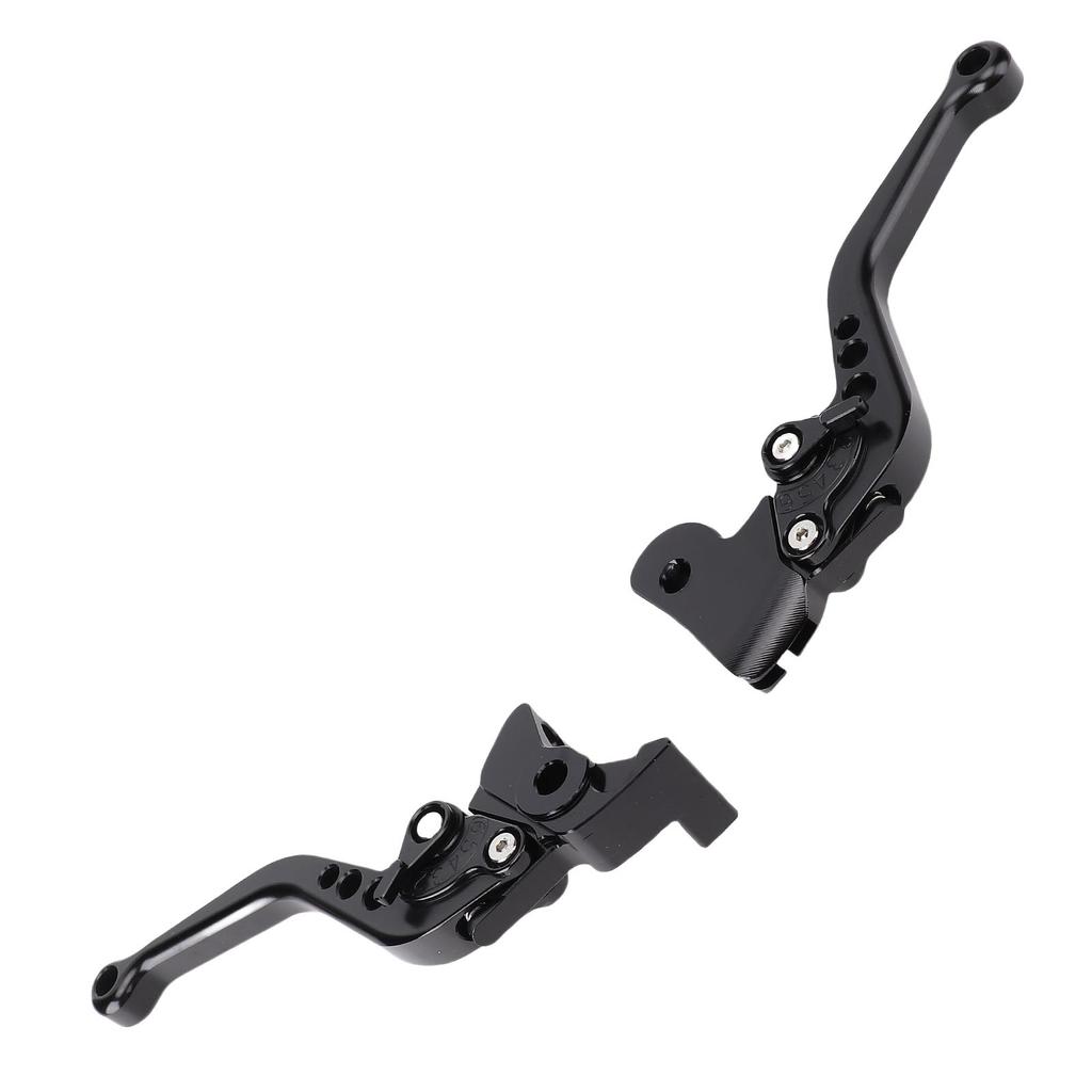 1 Pair Motorcycle Brake Clutch Lever Aluminum Alloy Anodized Short Adjustable Brake Handle Levers Set Replacement for