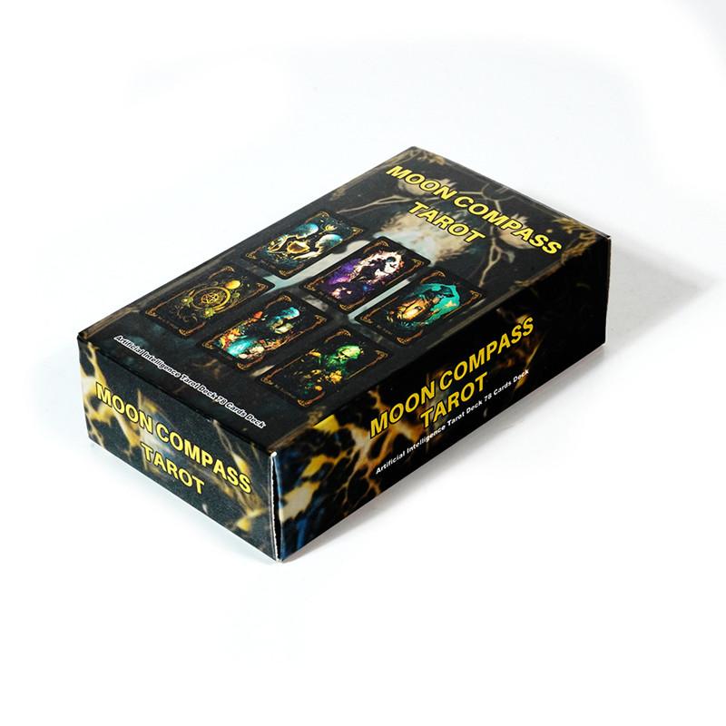 Månekompass Tarot Tarotkortstokk Intelligens Tarotkortstokk 78 Tarotkort Moderne linjer av den tradisjonelle ånd