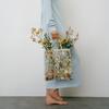 Embroidered Lace Flower Shoulder Bag Women Handmade Mesh Shopping Bags Retro Art Tote Bag Beach Hand Bolsa Mysteries