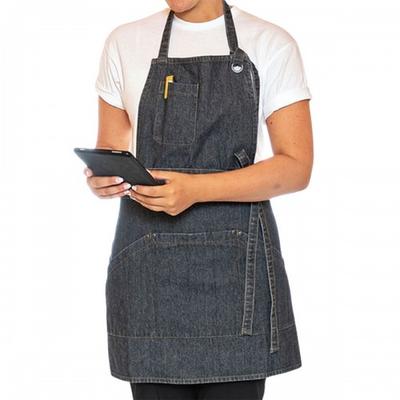 Le Chef Utility Washed Denim Bib Apron