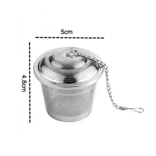 304 Stainless Steel Tea Seasoning Ball Strainer Mesh Herbal Infuser Filter Tea Leaf Spice Tea Strainer for Teapot Kitchen Tool
