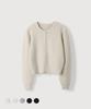 MOOD INSIDE WOMAN (Woman) Niju Crop Round Knit Zip-Up_5 Colors