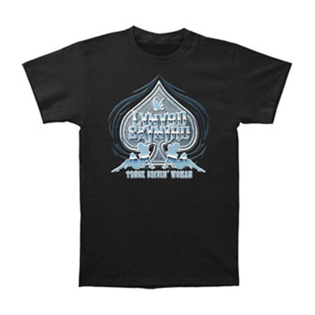 Men s Lynyrd Skynyrd Truck Drivin Woman Slim Fit T-Shirt Mens Womens Tees Top Black 4XL
