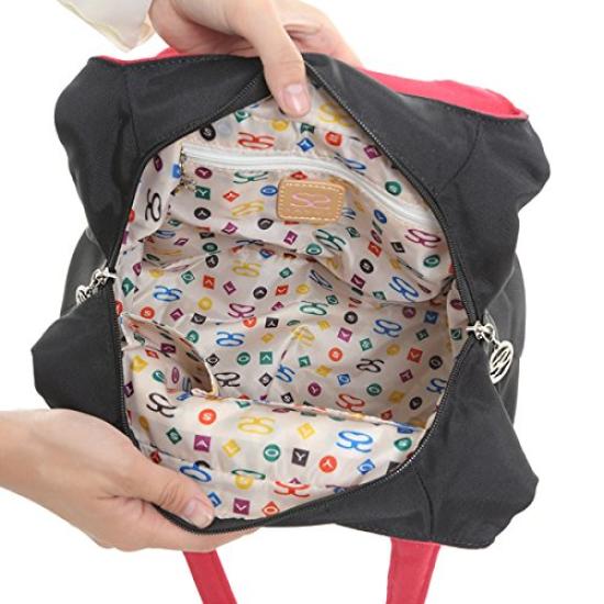 Savoy Handbag SM081004 Black Red