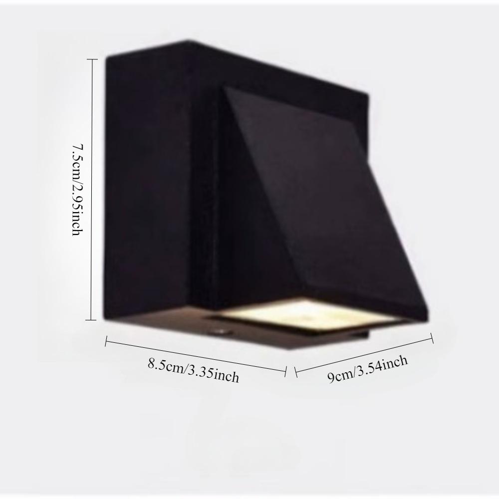 ABS Plastic Balcony Terrace Outdoor Waterproof LED Wall Light Simple Door Exterior Wall Aisle Garden Simple Light