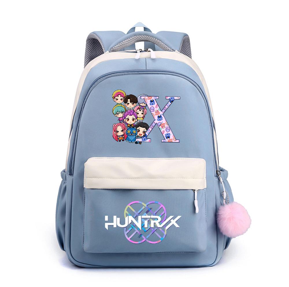 26 English Letter K-Pop Printed Backpack for Teenger Student Girl Boy Schoolbag Bookbag Kid Gift Women Large Capacity Waterproof Travel Bag Mochila
