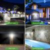 New Bright Waterproof Solar-powered Outdoor LED Street Light with 100 LEDs, Motion Sensor Solar-powered Outdoor Porch Wall Lamp,