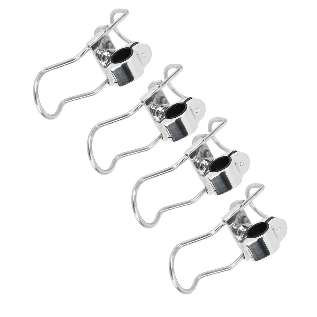 4 Stück Angelrutenhalter für Boote Edelstahl 316 25mm Rostfrei Hohe Festigkeit für Marineyachten