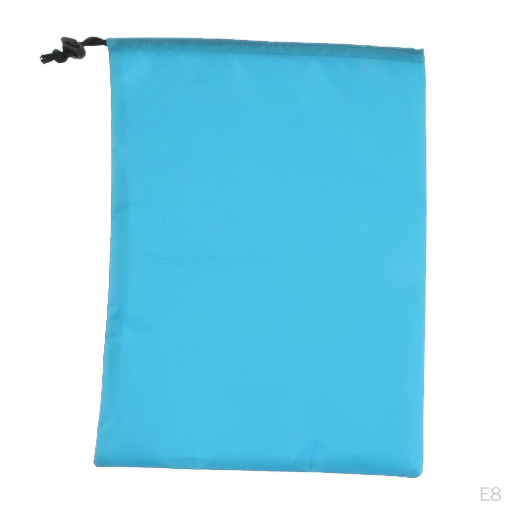 Waterproof Drawstring Storage Bag Stuff for Clothes - Green