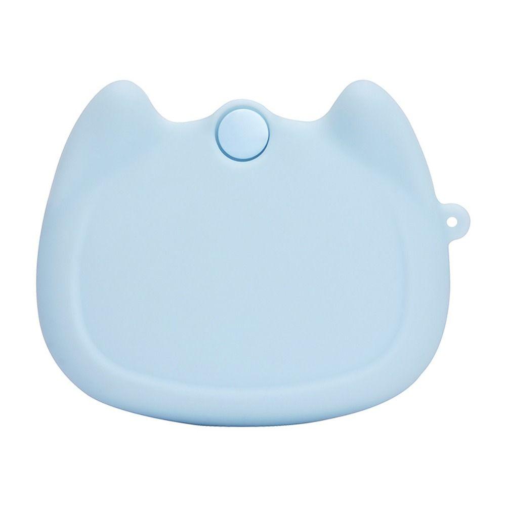Soft Denture Storage Box Cartoon Cat False Teeth Protective Case  Tooth Care Tool