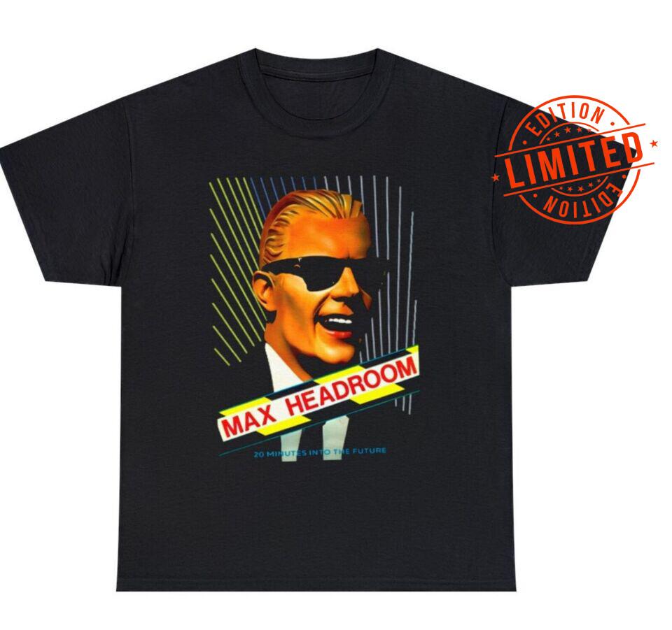 Футболка Max Headroom 20 минут в будущее Сериал Sci-Fi Смешной Подарок Футболка TH3 Унисекс Футболка L