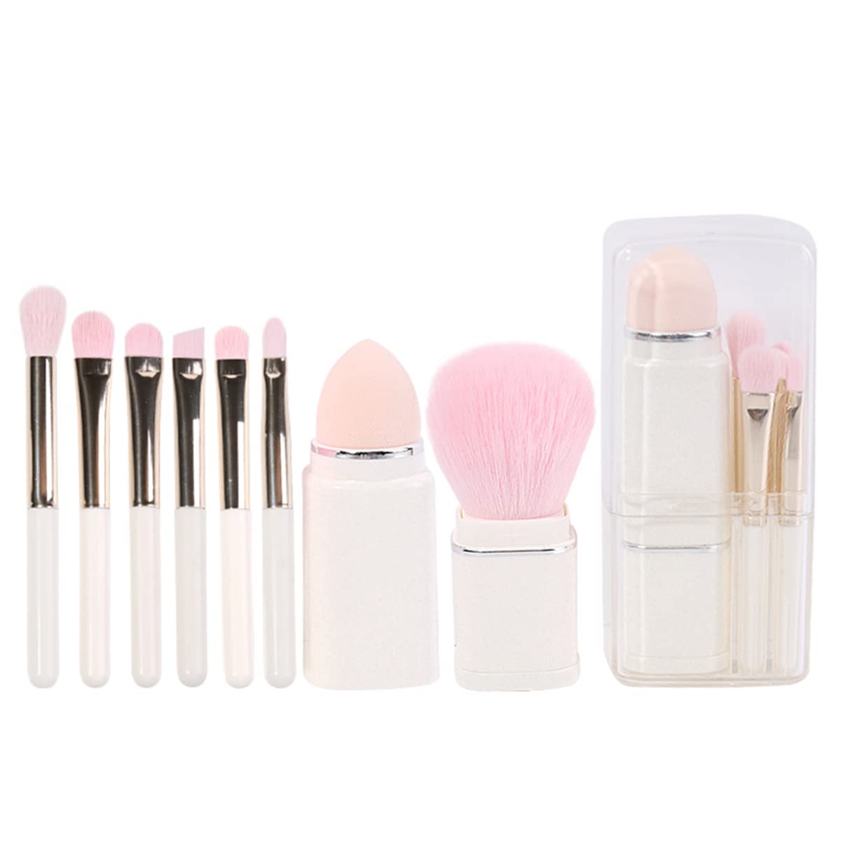 

Makeup Brush Set of Easy to Portable Laluna Storage Capsule Makeup Makeup Powder Suitable for Sensitive Densely Packed Good Powder Holding Ability 8,