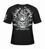 INTERMEX Short Sleeve with Cobra and Skull Black and Tough Flashy [XL Size ITM-074] T-Shirt Print, Gun, White, Gangster, Biker, Rider, Motorcycle,